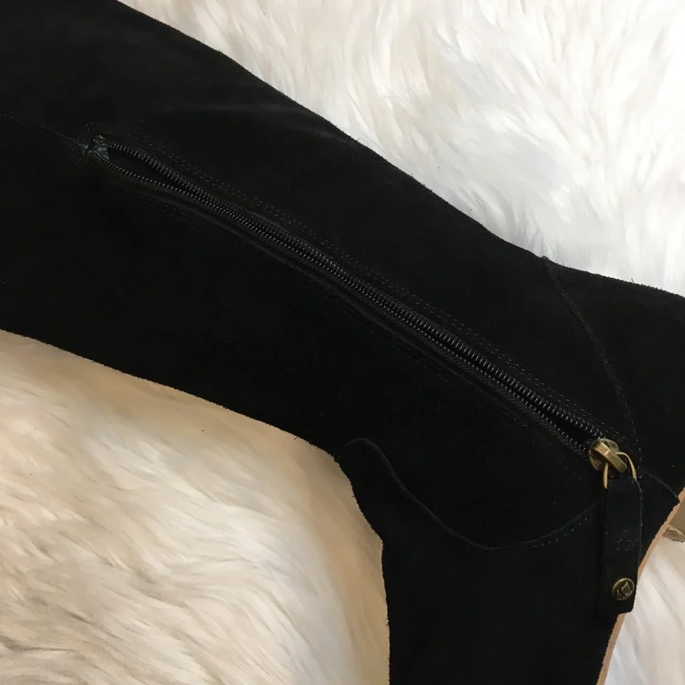 Reef | Arabian Braid Black SuedeTall Boots